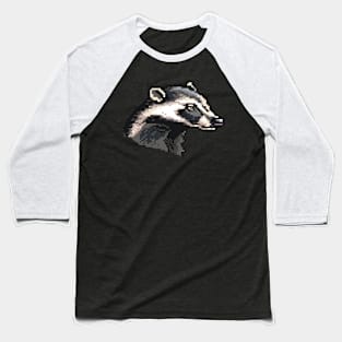 Badger in Pixel Form Baseball T-Shirt